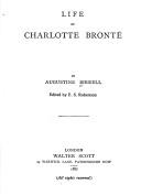 Cover of: Life of Charlotte Bronte by Augustine Birrell