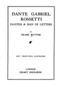 Cover of: Dante Gabriel Rossetti | Frank Rutter