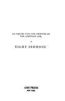 Cover of: Inquiry into the Heresies of Apostolic Age (Heresies of the Early Christian and Medieval Era : Second Series)