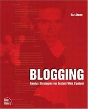 Cover of: Blogging: Genius Strategies for Instant Web Content