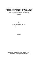 Cover of: Philippine Pagans by Roy Franklin Barton, Roy Franklin Barton