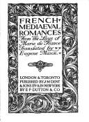 Cover of: French Mediaeval Romances from the Lays of Marie de France