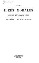 Les idées morales chez les hétérodoxes latins au début du XIIIe siècle by Paul Alphandéry