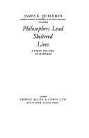 Cover of: Philosophers lead sheltered lives.