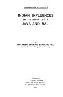 Cover of: Indian Influence on the Literature of Java and Bali