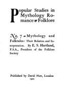 Cover of: Mythology and Folktales; Their Relation and Interpretation.