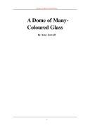 Cover of: A dome of many-coloured glass