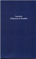 Cover of: Mondesir Edouard De Mondesir: Ayec Une Introd Par Gilbert Chinard (Johns Hopkins University Press reprints)