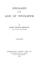 Cover of: England in the age of Wycliffe