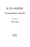 Cover of: H.D.'s Poetry: "The Meanings That Words Hide" (Ams Studies in Modern Literature)