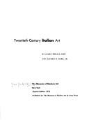 Cover of: Twentieth-century Italian art by The Museum of Modern Arts