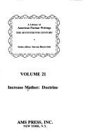 Cover of: Doctrine by Increase Mather