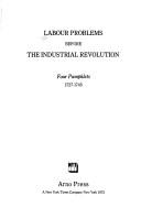 Cover of: Labour problems before the industrial revolution by 