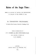 Cover of: Ruins of the Saga-Time in Iceland (Extra Series / Viking Society, V. 2) by Orsteinn Erlingsson, Thorsteinn Erlingsson