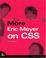 Cover of: More Eric Meyer on CSS