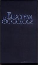 Cover of: Il Proletariato Borghesia Movi (European Sociology)