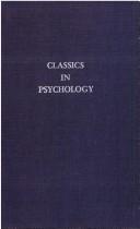 Cover of: Psychologies of 1930. by Edited by Carl Murchison.