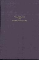 Cover of: Palaobiologie Und Stammeschichte: Paleobiology and Phylogeny (History of Paleontology)