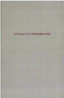 Cover of: An Essay on Probabilities