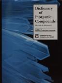 Cover of: Dictionary of Inorganic Compounds, Supplement 2