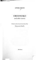 Cover of: Oroonoko and other stories