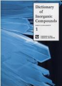 Cover of: Dictionary of inorganic compounds.