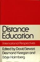 Cover of: Distance education: international perspectives