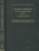 Cover of: George Berkeley by edited by Walter E. Creery.