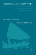 Cover of: Argonauts of the Western Pacific by Bronisław Malinowski