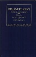 Cover of: Crit Assess Immanuel Kant V 2 by CHADWICK R