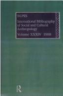 Cover of: International Bibliography of the Social Sciences: Anthropology 1988 (Ibss: Anthropology (International Bibliography of Social Sciences))