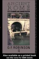 Cover of: Ancient Rome by O. F. Robinson
