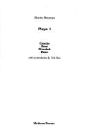 Cover of: Plays 1