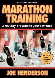 Cover of: Marathon training