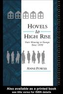 Cover of: Hovels to high rise: state housing in Europe since 1850