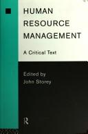 Cover of: Human Resource Management: A Critical Text