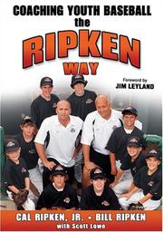 Cover of: Coaching Youth Baseball the Ripken Way