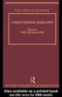 Cover of: Christopher Marlowe by Millar MacLure