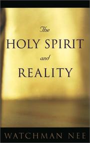 Cover of: The Holy Spirit and Reality by Watchman Nee