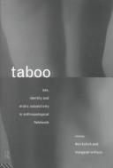 Cover of: Taboo by edited by Don Kulick and Margaret Willson.