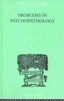 Cover of: Problems in Psychopathology