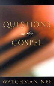 Cover of: Questions on the Gospel