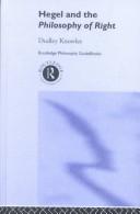 Cover of: Routledge philosophy guidebook to Hegel and the philosophy of right