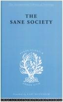 Cover of: The Sane Society by Erich Fromm