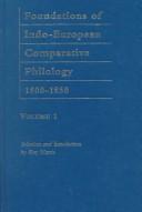 Cover of: Uber dasConjugationssytem der Sanskritsprache: Foundations of Indo-European Comparative Philology, 1800-1850, Volume One (Logos Studies in Language and Linguistics)