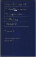 Cover of: Register zu J. Grimms Deutsche Grammatik: Foundations of Indo-European Comparative Philology, 1800-1850, Volume Nine (Logos Studies in Language and Linguistics)