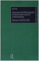 Cover of: International Bibliography of the Social Sciences: Anthropology 1993 (Ibss: Anthropology (International Bibliography of Social Sciences))