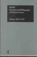 Cover of: International Bibliography of Political Science: International Bibliography of the Social Sciences 1997 (International Bibliography of Political Science (Ibss: Political Science))
