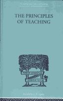 Cover of: The Principles of Teaching Based on Psychology