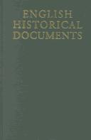 Cover of: English Historical Documents